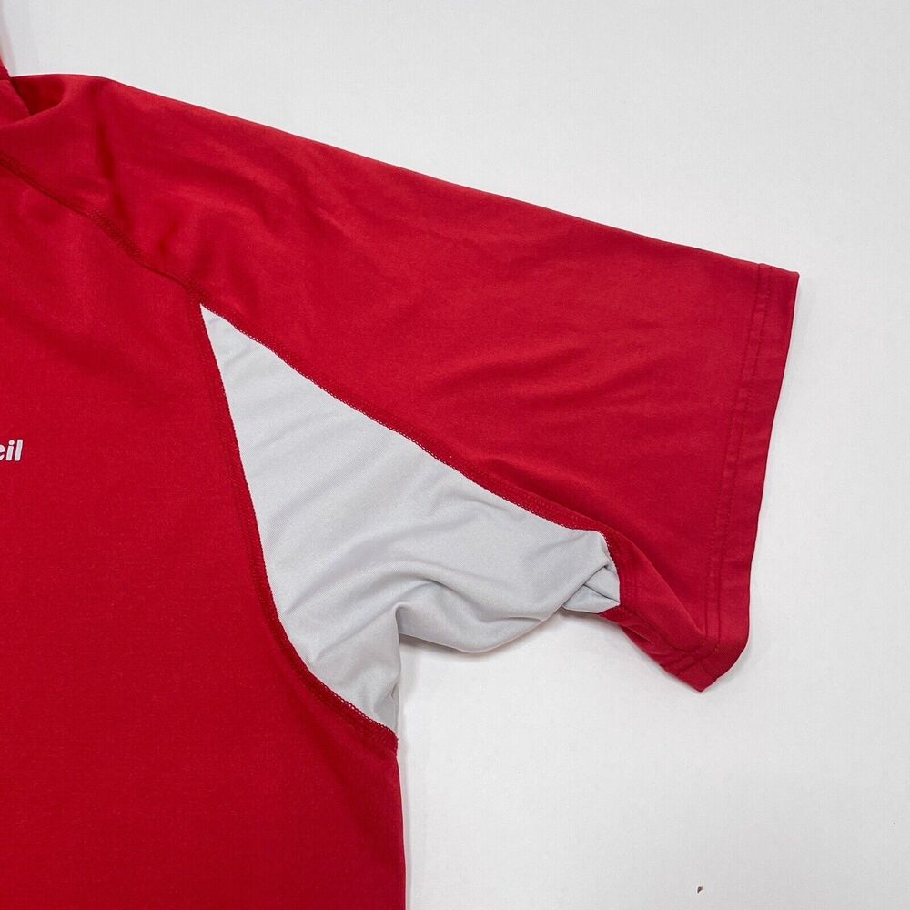 Cloudveil Short Sleeve Pullover Men’s Size Large Red Half Zip‎ Shirt Hiking Base - Picture 4 of 11